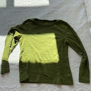 3/4 sleeve olive green